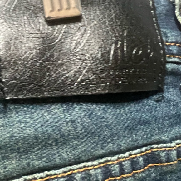 Switch Remarkable Hustle Graffiti  Skater Punk Denim Jeans Size 42x32 - Picture 5 of 8